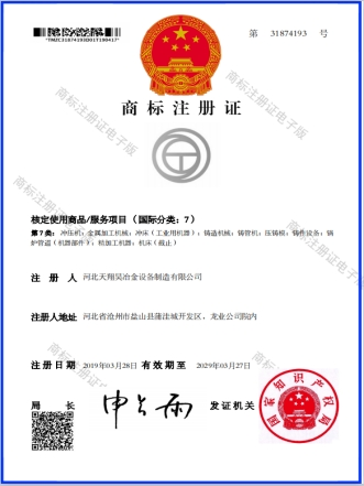 Trademark Registration Certificate