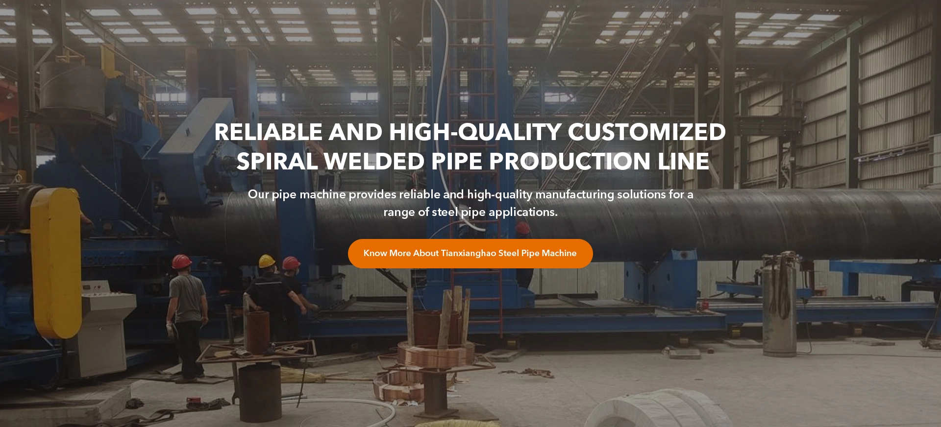 Reliable And High-Quality Customized Spiral Welded Pipe Production Line
