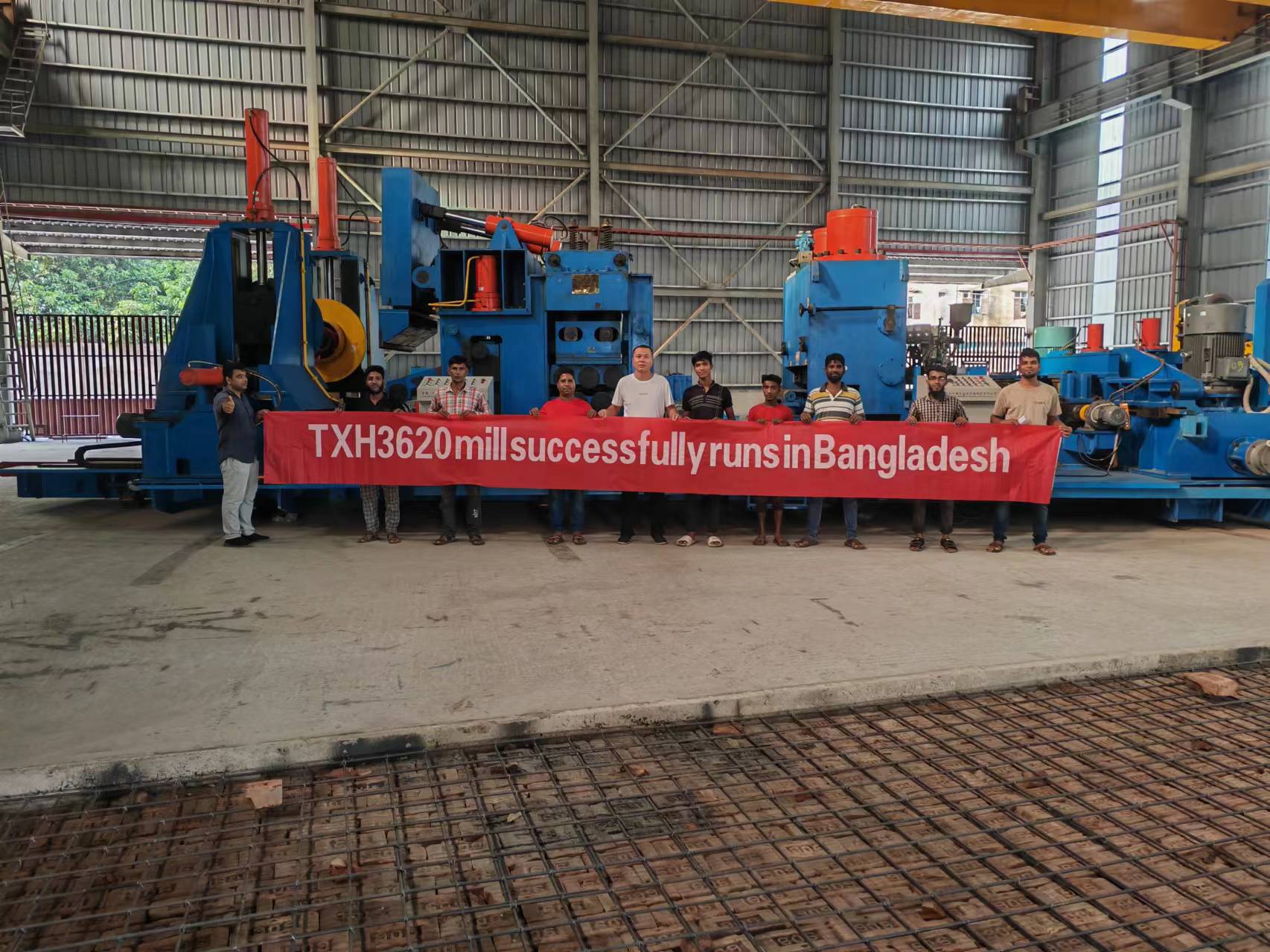 TXH 3620 Spiral Pipe Mill in Bangladesh