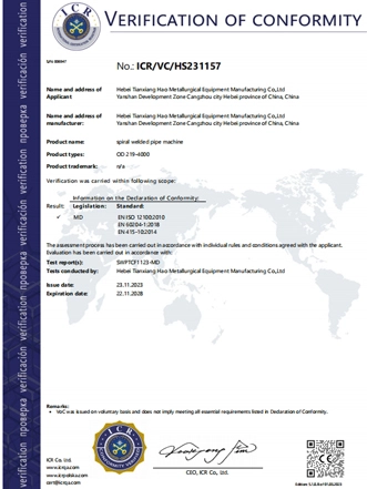 Polish CE certification   