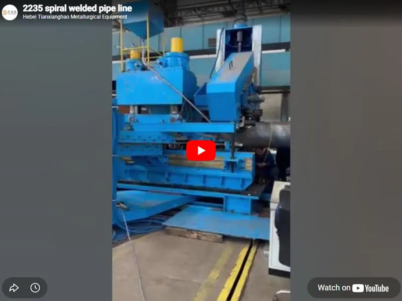 2235 spiral welded pipe line